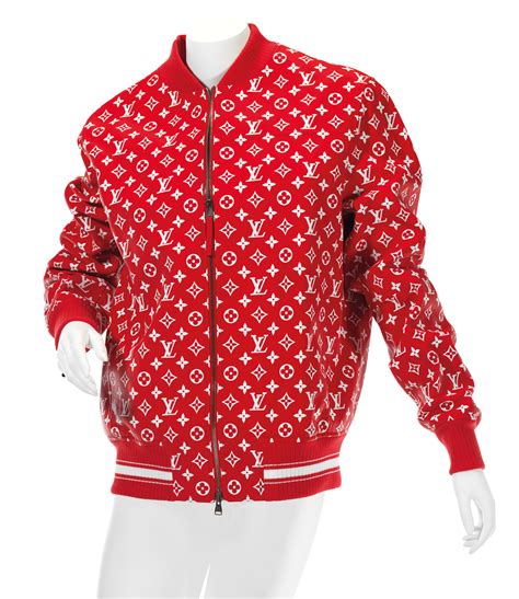 supreme luois vuitton bomber jacket replica|louis vuitton supreme box logo.